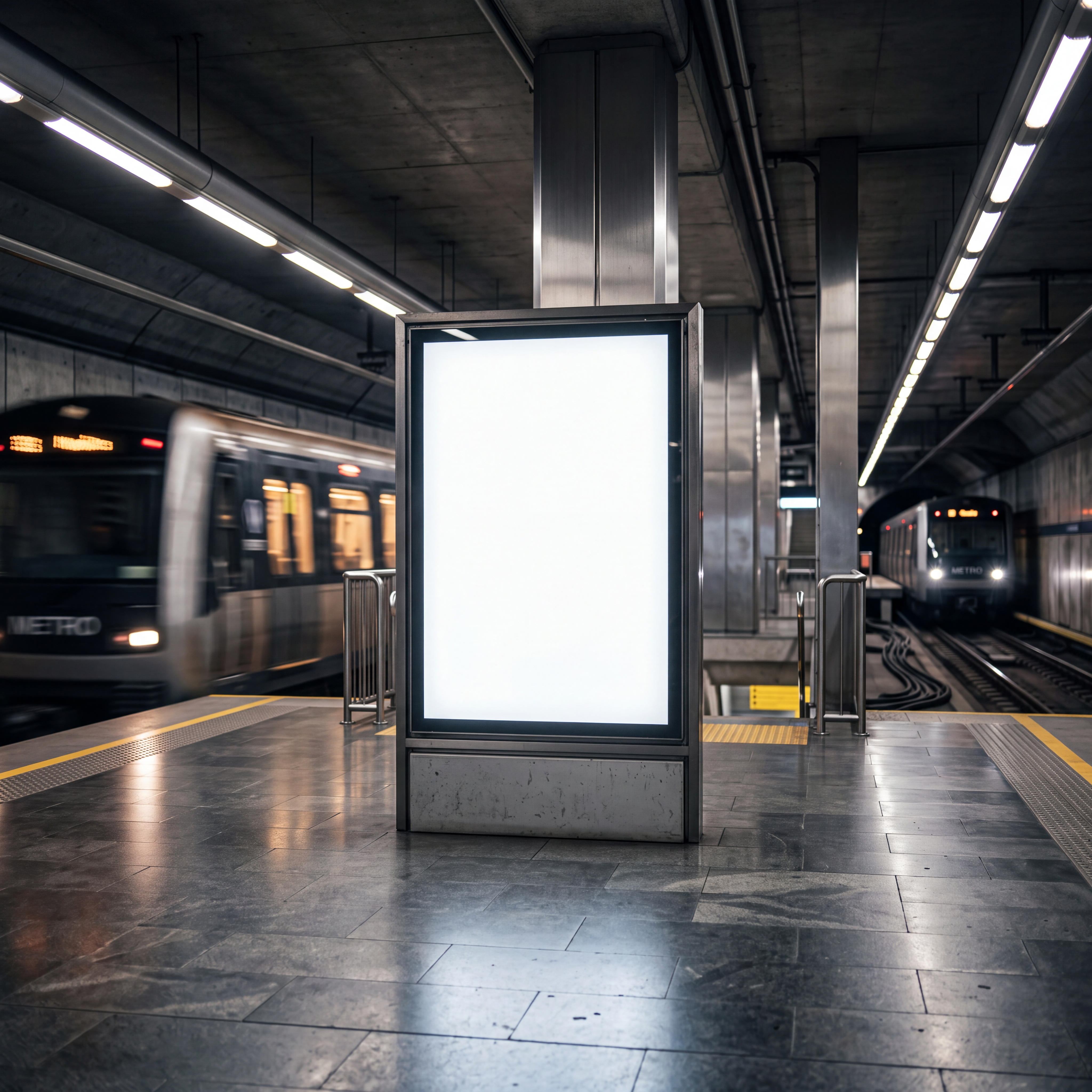 Upscale to billboard size. AI fashion imagery