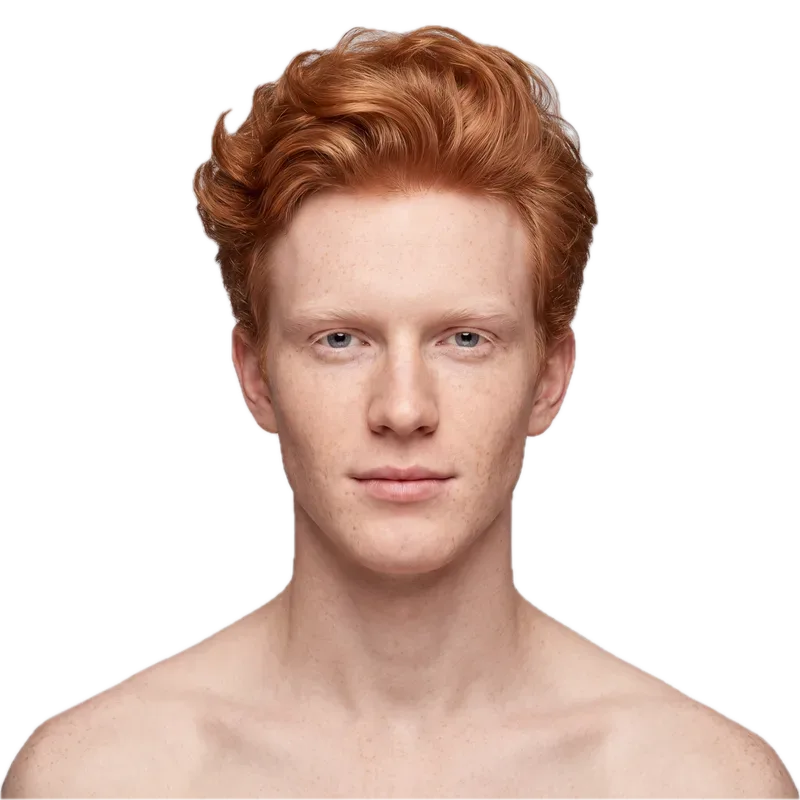 Jonathan, exclusive AI model for editorial · copper